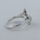 Rainbow Moonstone Sea Horse Designer Rings