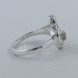 Rainbow Moonstone Sea Horse Designer Rings