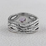 925 Sterling Silver Garnet Rings