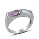 925 Sterling Silver Amethyst Ring