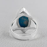 Natural Rainbow Moonstone Silver Rings