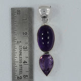 925 Sterling Silver Amethyst Pendants