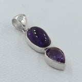 925 Sterling Silver Amethyst Pendants