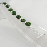 Raw Chrome Diopside Silver Bracelet