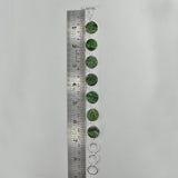 Raw Chrome Diopside Silver Bracelet