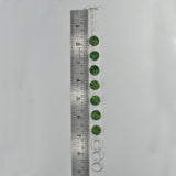 Raw Chrome Diopside Silver Bracelet