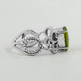 925 Sterling Silver Peridot Ring