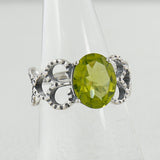 925 Sterling Silver Peridot Ring