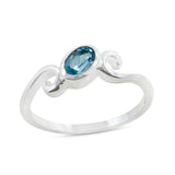 Peridot Birthstone Silver Rings