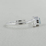 Peridot Birthstone Silver Rings