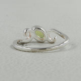 Peridot Birthstone Silver Rings