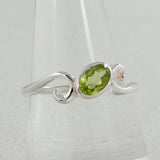 Peridot Birthstone Silver Rings