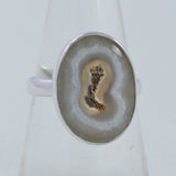 Solar Ice Quartz Silver Rings