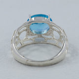 Green Amethyst Silver Ring