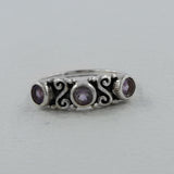 Blue Topaz Silver Designer Rings