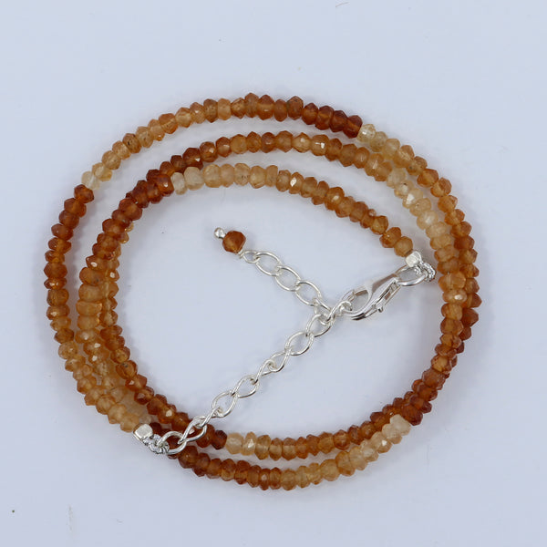Hessonite Garnet Beads Necklace Jewelry