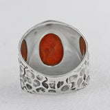 925 Silver Pink Opal Rings