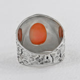 925 Silver Pink Opal Rings