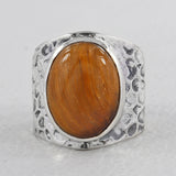 925 Silver Pink Opal Rings