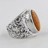925 Silver Pink Opal Rings