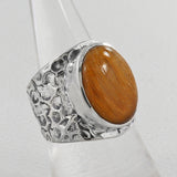 925 Silver Pink Opal Rings
