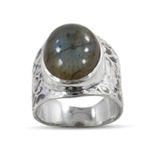 925 Silver Pink Opal Rings