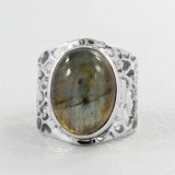 925 Silver Pink Opal Rings