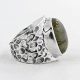 925 Silver Pink Opal Rings