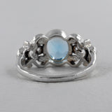 Blue Topaz Silver Ring