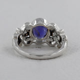Blue Topaz Silver Ring