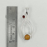 925 Silver Blue Topaz Pendants