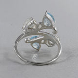 Labradorite & Peridot Silver Rings