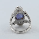 Genuine Tanzanite Silver Rings