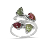 Labradorite & Peridot Silver Rings