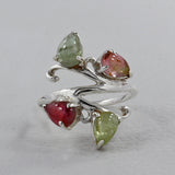 Labradorite & Peridot Silver Rings