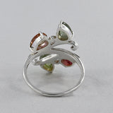 Labradorite & Peridot Silver Rings