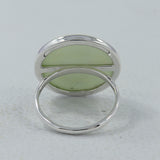 Lemon Chrysoprase Silver Ring