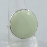 Lemon Chrysoprase Silver Ring