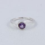Natural Garnet Silver Rings