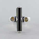 Green Tourmaline Pencil Rings