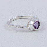 Natural Garnet Silver Rings
