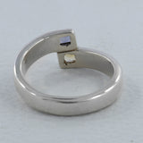 925 Sterling Silver Garnet & Citrine Ring