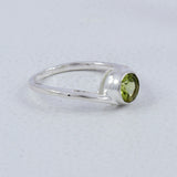 Natural Garnet Silver Rings