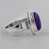 925 Sterling Silver Charoite Ring