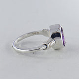 Natural Citrine Gemstone Silver Rings