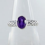 Natural Blue Topaz Silver Rings