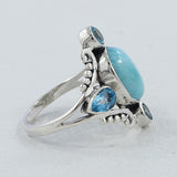 Labradorite Flashy Stone Designer Silver Rings