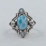 Labradorite Flashy Stone Designer Silver Rings