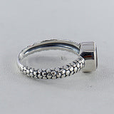 Natural Blue Topaz Silver Rings