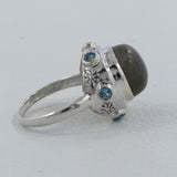 Larimar Sterling Silver Ring